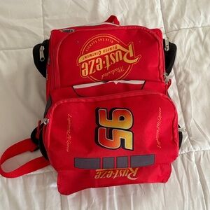 Lightning McQueen Disney Red Cars Backpack
